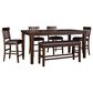 Ashley Haddigan 6-Piece Rectangular Dining Set in Smoky Dark Brown, , large