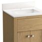 Kohler Alouette 24" Single Bathroom Vanity in Light Oak with 2 cm White Quartz Top and Rectangular Sink, , large