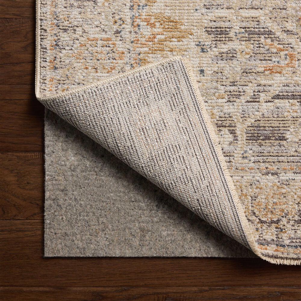 Loloi Milena Charcoal and Apricot 4' x 7'6" Area Rug, , large