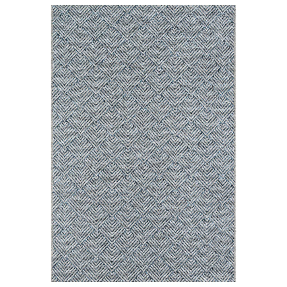 Momeni Como COM-3 10" x 13" Blue Area Performance Rug, , large