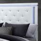Global Furniture USA Alina Full Panel Bed with LED in White, , large