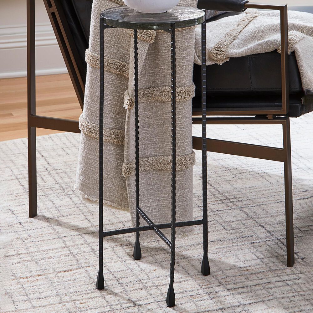 Ashley Newgoren Accent Table in Clear and Black, , large