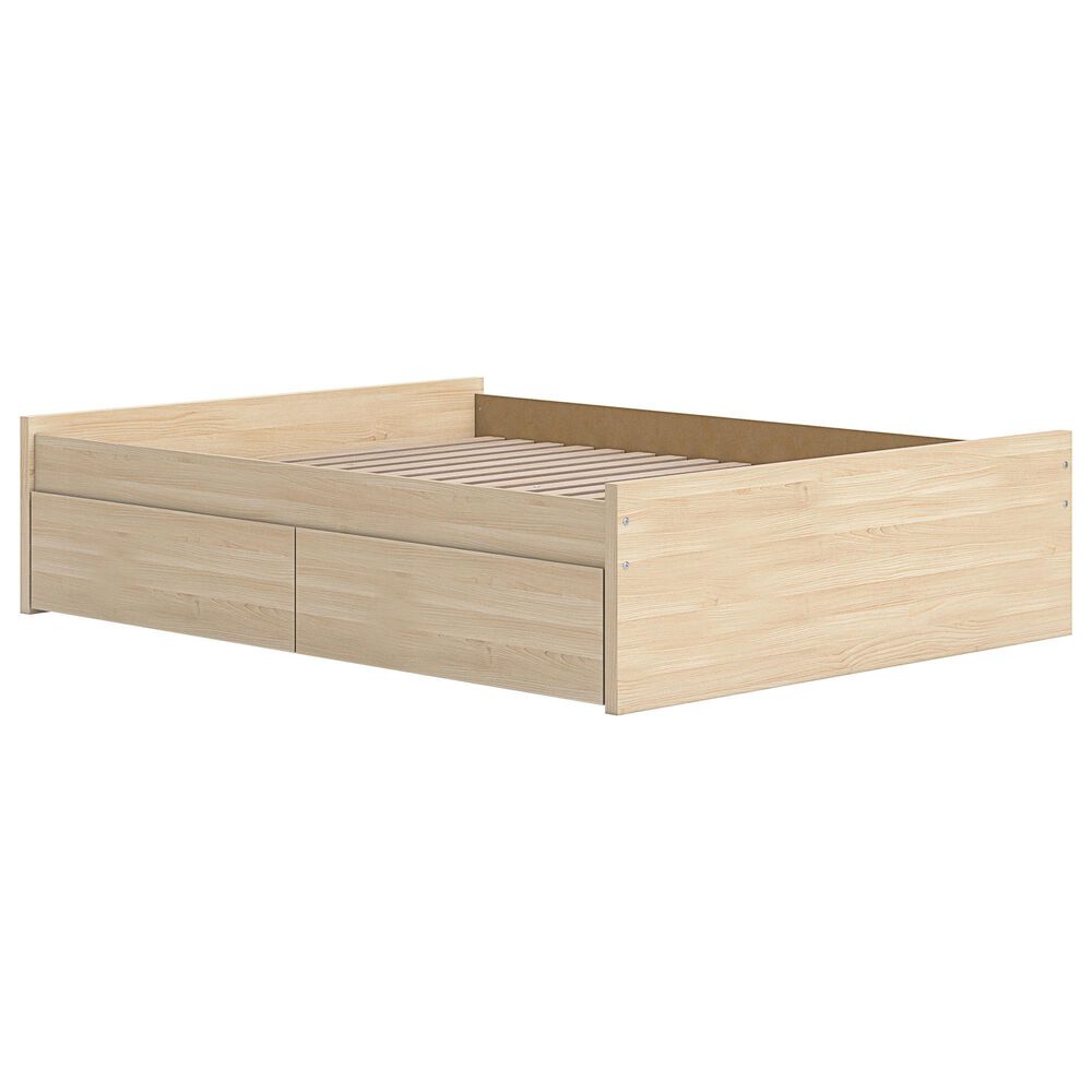 Ashley Onita Queen Platform Bed with 2 Side Storage in Natural, , large