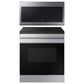 SAMSUNG 2-Piece Kitchen Package with 30" Slide-In Induction Range and 2.1 Cu. Ft. Over-the-Range Microwave in Fingerprint Resistant Stainless Steel, , large
