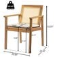 Hearth and Haven Preston Outdoor Dining Chair in Beige (Set of 2), , large