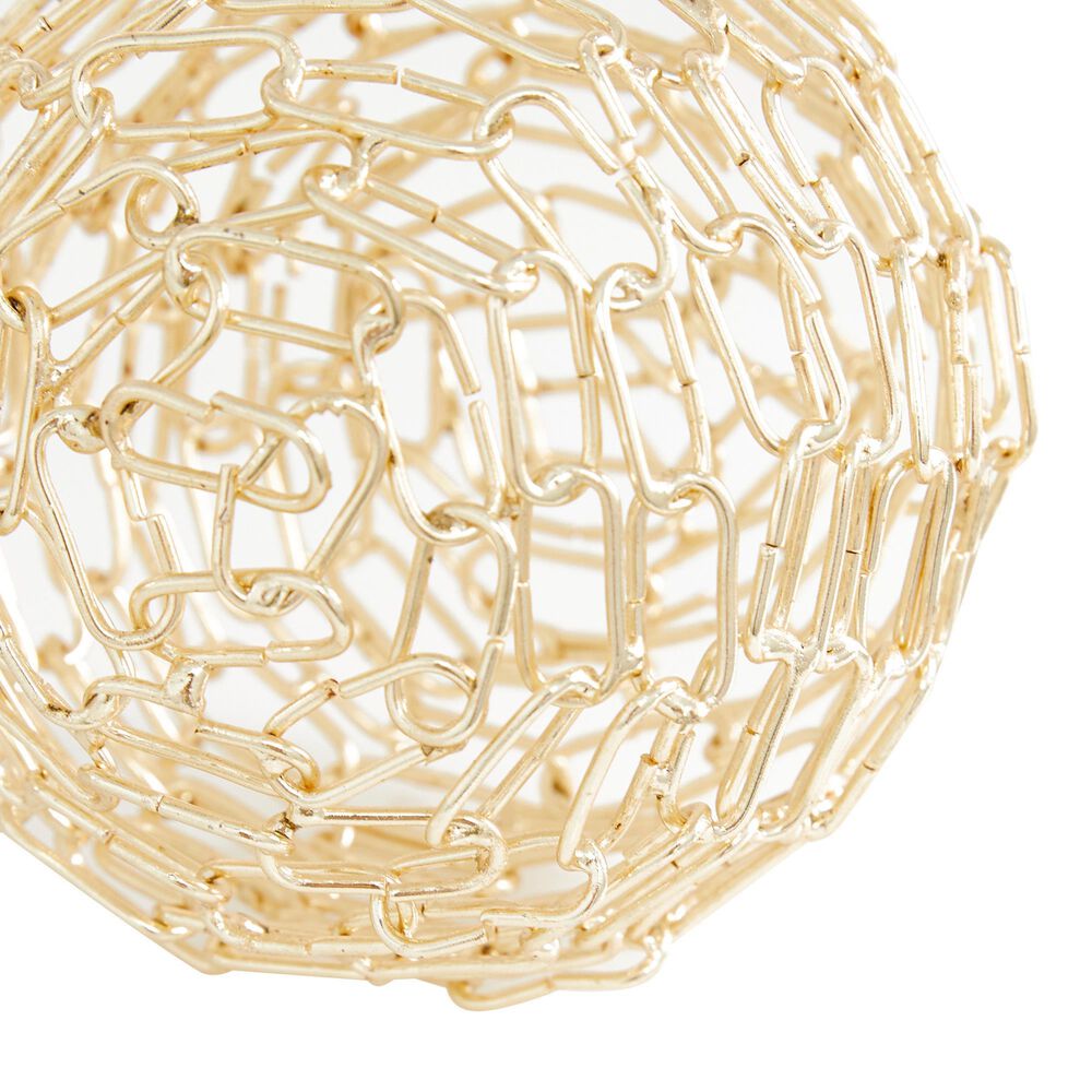 CosmoLiving by Cosmopolitan Geometric Orb Sculpture in Gold &#40;Set of 3&#41;, , large