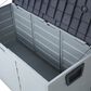 Hearth and Haven 75-Gallon Outdoor Plastic Deck Box with Built-In Wheels in Gray, , large
