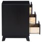 Linon Home Decor Polly 3-Drawer Nightstand in Black, , large