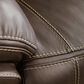 Ashley Dunleith 6-Piece Power Reclining Curved Sectional in Chocolate, , large