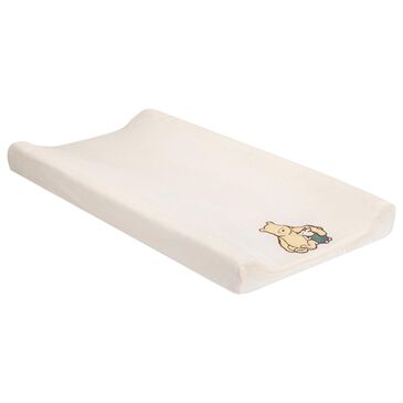 Lambs and Ivy Storytime Pooh Changing Pad Cover in Soft Creamy White, , large