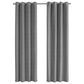 Monarch Specialties 84" x 52" Blackout Curtain Panel in Grey (Set of 2), , large