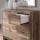 Ashley Chirason 51" 6-Drawer Dresser and Mirror in Brown, , large