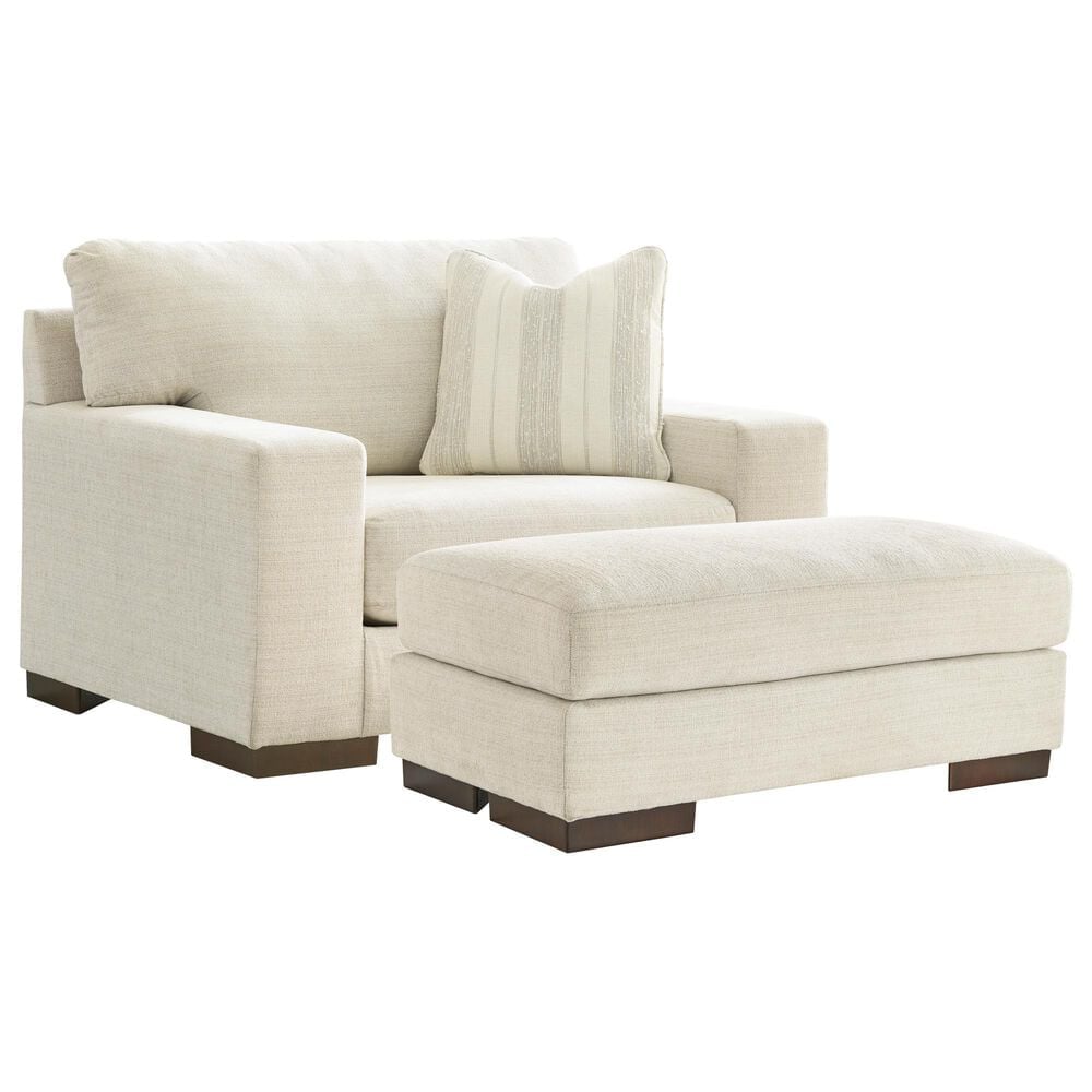 Ashley Maggie Chair and Ottoman in Birch, , large