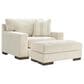 Ashley Maggie Chair and Ottoman in Birch, , large