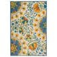 Nourison Aloha 2"8" x 4" Blue, Yellow, Orange, Green and White Indoor/Outdoor Area Rug, , large