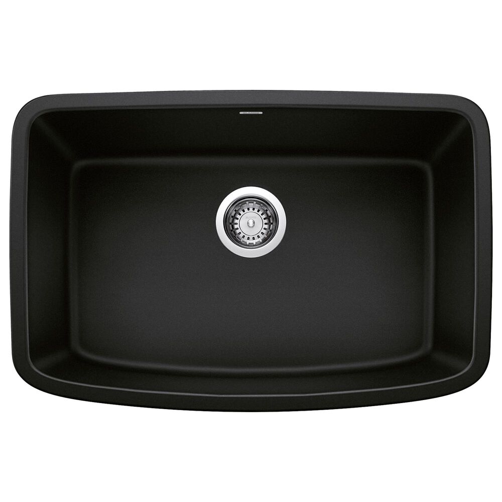 Blanco Valea 27" Single Sink in Coal Black, , large