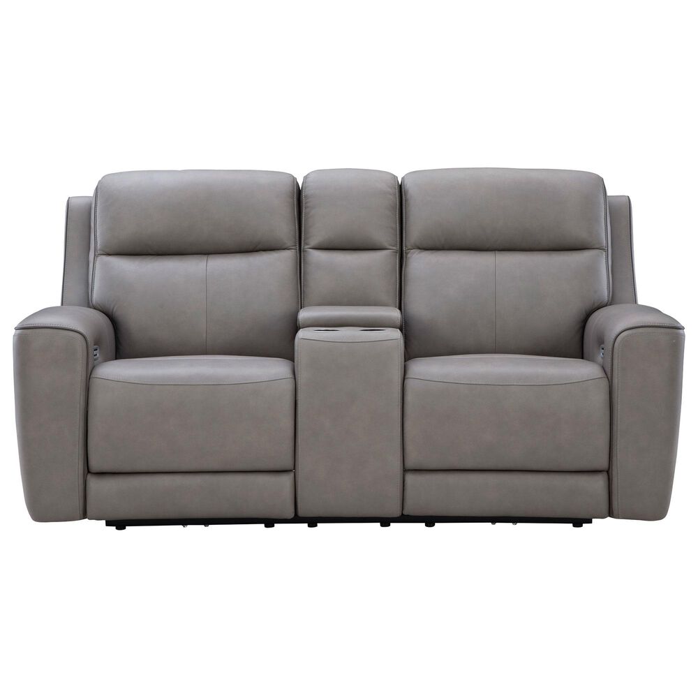 Ashley 5Z-Comfort Power Recliner Loveseat with Console and Adjustable Headrest in Coin, , large
