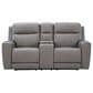 Ashley 5Z-Comfort Power Recliner Loveseat with Console and Adjustable Headrest in Coin, , large