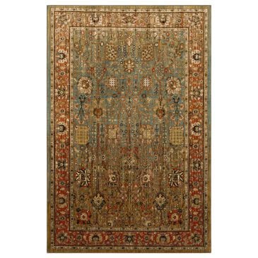 Karastan Spice Market Myanmar Aquamarine 12" x 15" Area Rug, , large