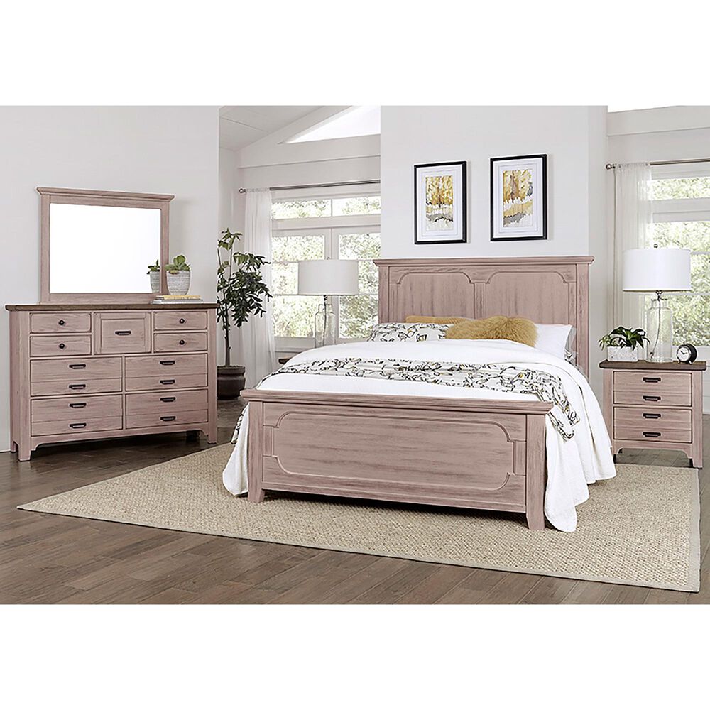 Viceray Collections Bungalow 2 Drawer Nightstand in Dover Grey and Folkstone, , large