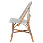 bali & pari Genica Side Chair in Navy Blue, White and Natural Brown, , large