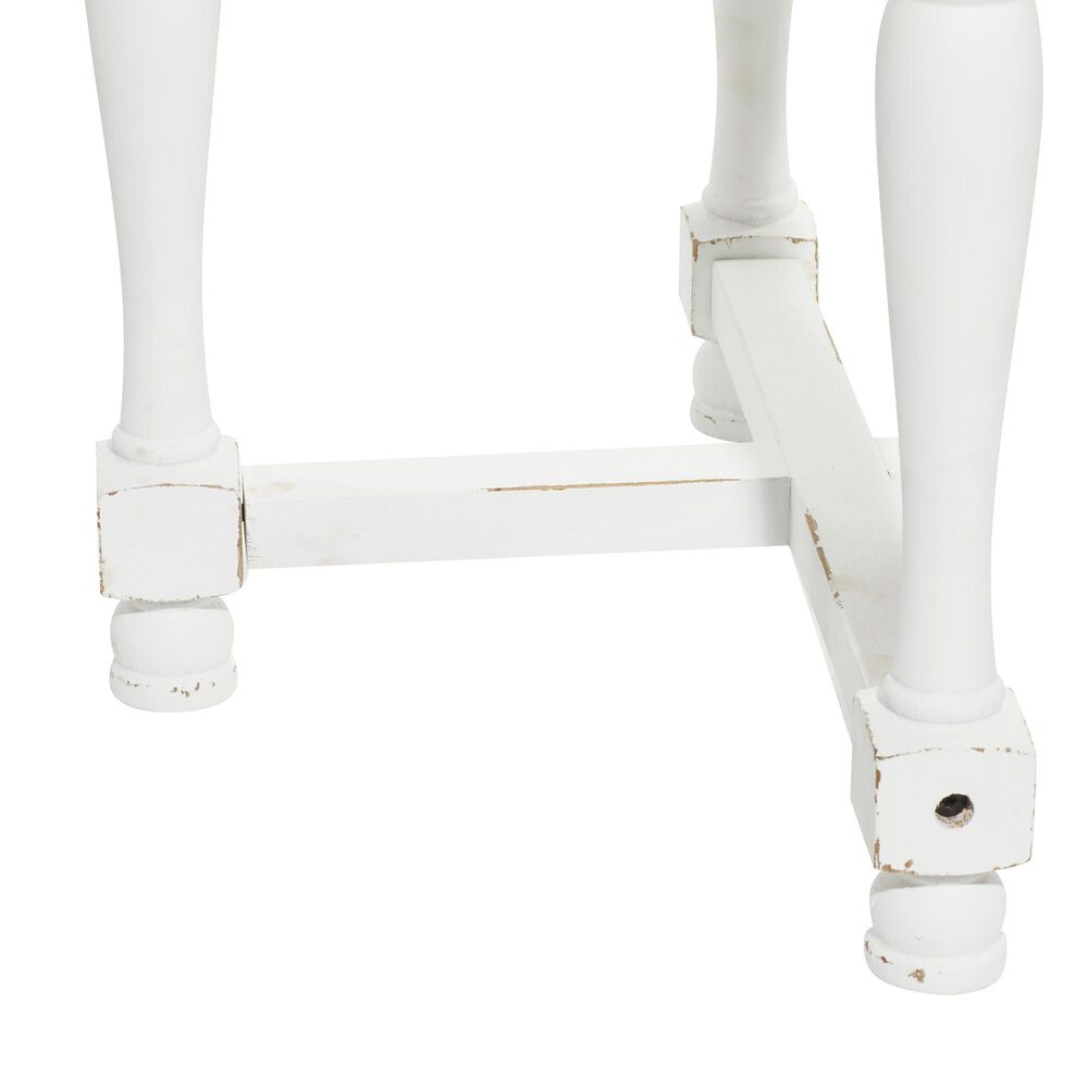 Maple and Jade Tray Top Accent Table in Vintage White and Brown, , large
