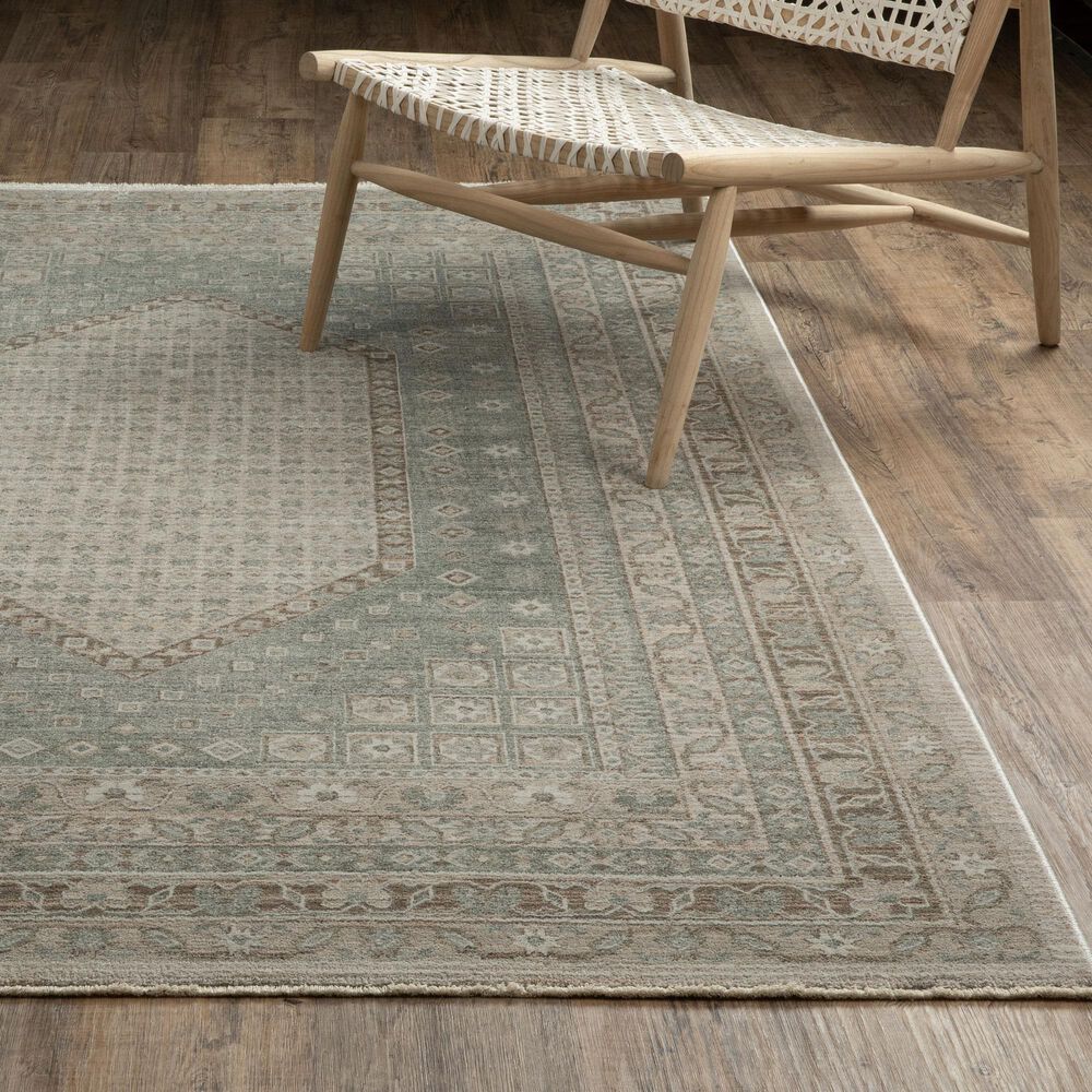 Oriental Weavers Keaton KEA08 Beige and Green 3&#39;3&quot; x 5&#39; Area Rug, , large