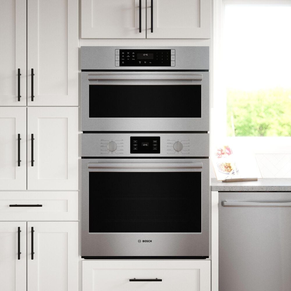 Bosch 500 Series 30&quot; Built-In Combination Electric Convection Wall Oven in Stainless Steel, , large