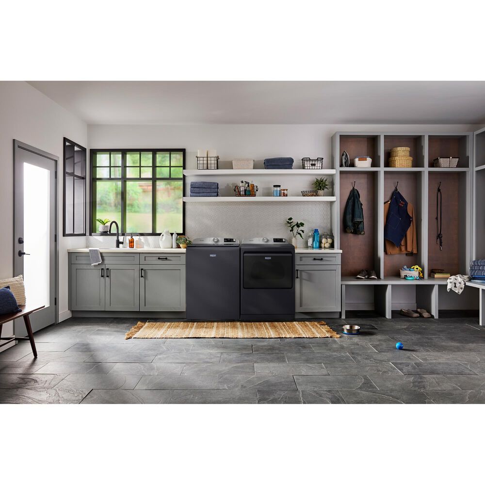 Maytag 5.2 Cu. Ft. Smart Pet Pro Top Load Agitator Washer in Midnight Steel, , large