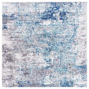 Safavieh Aston 5"3" Square Light Blue and Grey Area Rug, , large