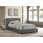 Mayberry Hill Brookhaven Upholstered Twin Panel Platform Bed in Gray, , large