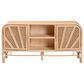 Baxton Studio Carabella 2-Door Rattan Storage Cabinet in Natural, , large