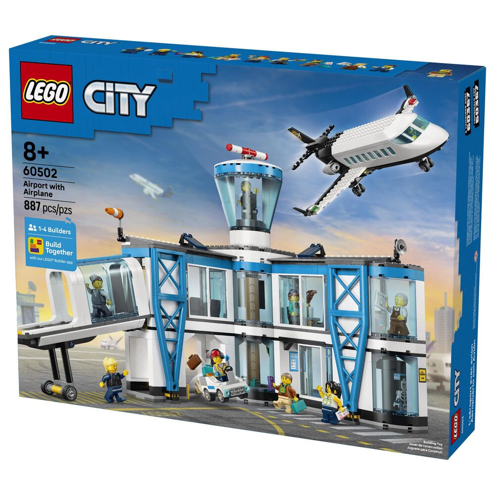 LEGO City Airport with Airplane Building Set, , large