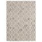 Feizy Lorrain 10" Round Gray and Ivory Area Rug, , large