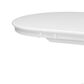 CorLiving Dillon Pedestal Dining Table with Leaf in White - Table Only, , large
