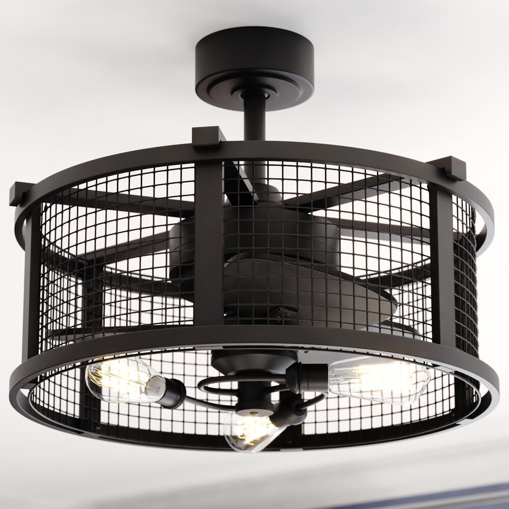 Vaxcel Humboldt 21" LED Ceiling Fan in Black, , large