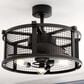Vaxcel Humboldt 21" LED Ceiling Fan in Black, , large