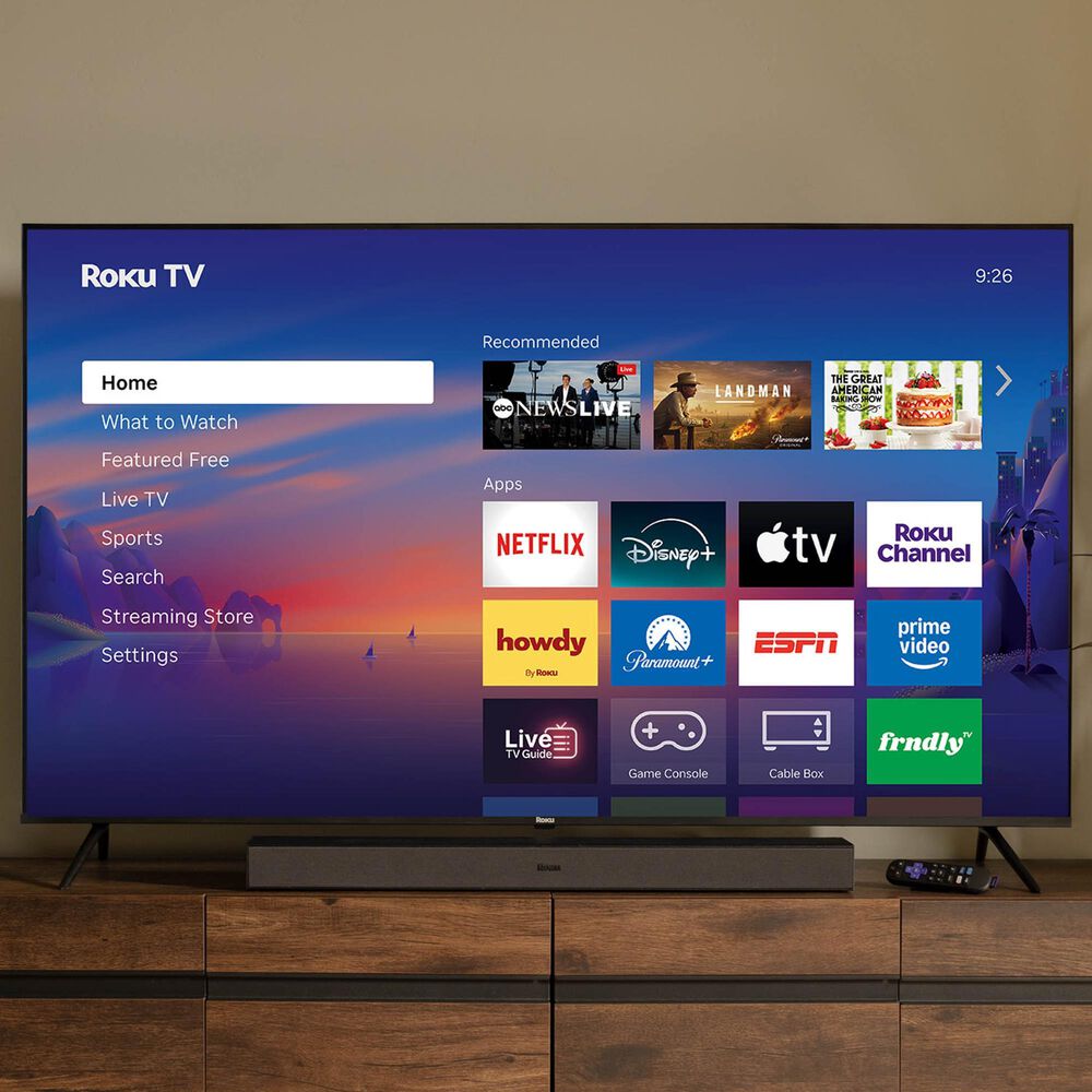 Roku 55" Class Select Series 4K QLED in Black - Smart TV, , large