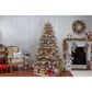 The Gerson Company 7.5" Pre-Lit Natural Cut Spruce Christmas Tree in Green, , large
