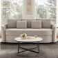 Lifestyle Solutions Beckett Stationary Storage Sofa in Taupe, , large