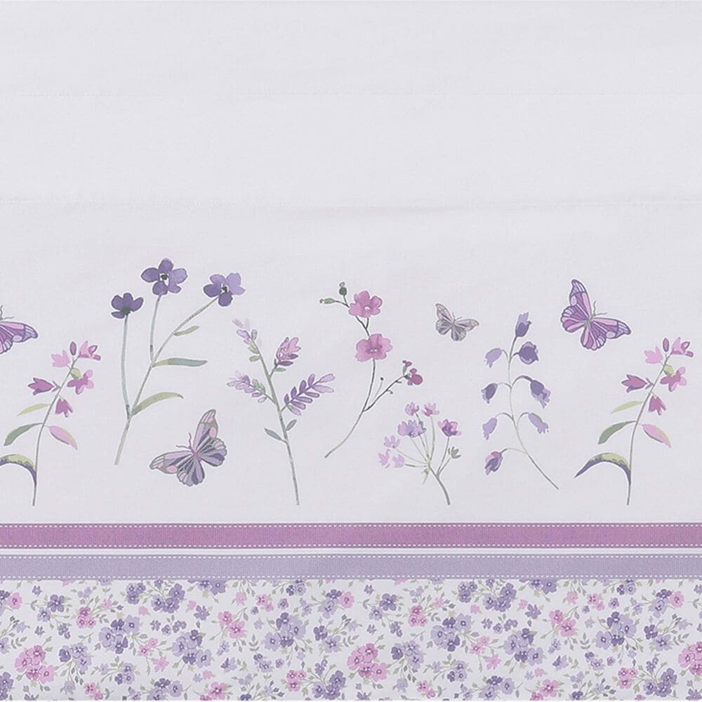 J. Queen New York Nola 88&quot; x 18&quot; Window Straight Valance in Lavender and Lilac, , large