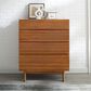 Natural Bamboo Furnishings 4 Drawer High Chest, , large