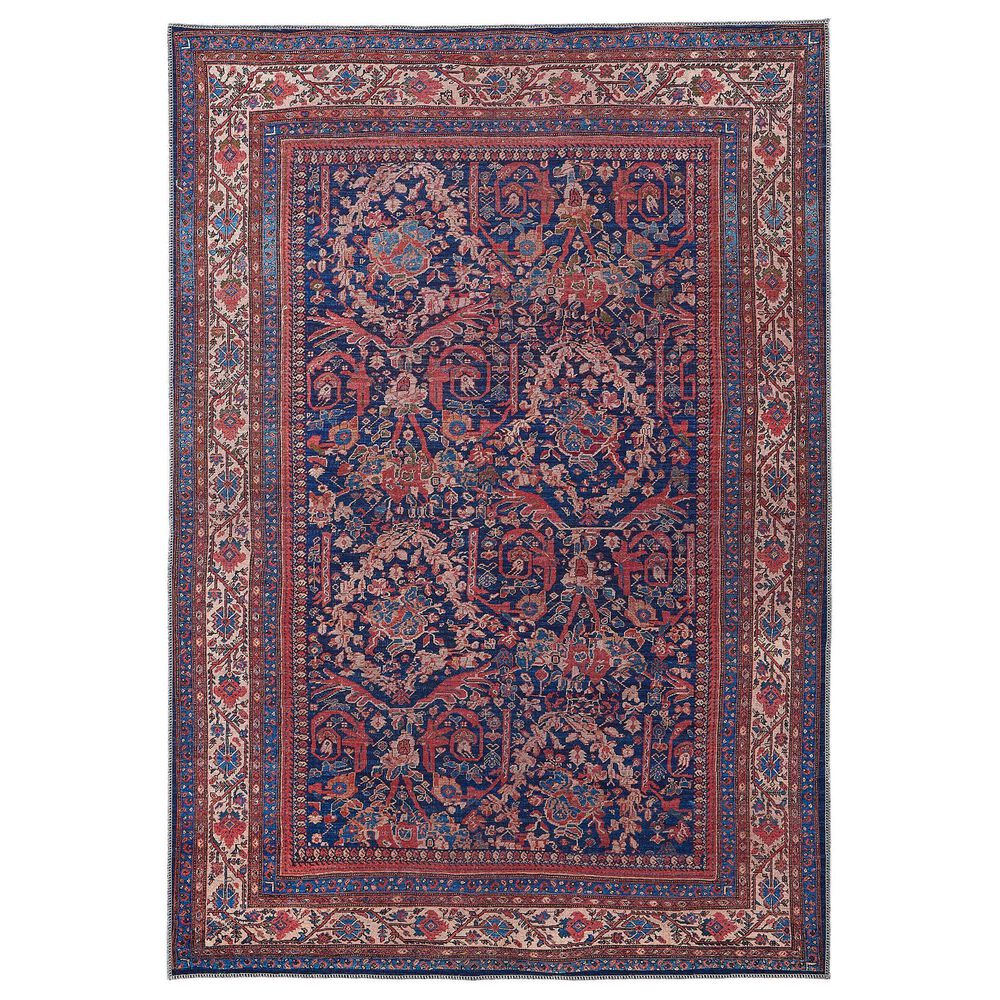 Feizy Rawlins 7"10" x 9"10" Navy and Multicolor Area Rug, , large