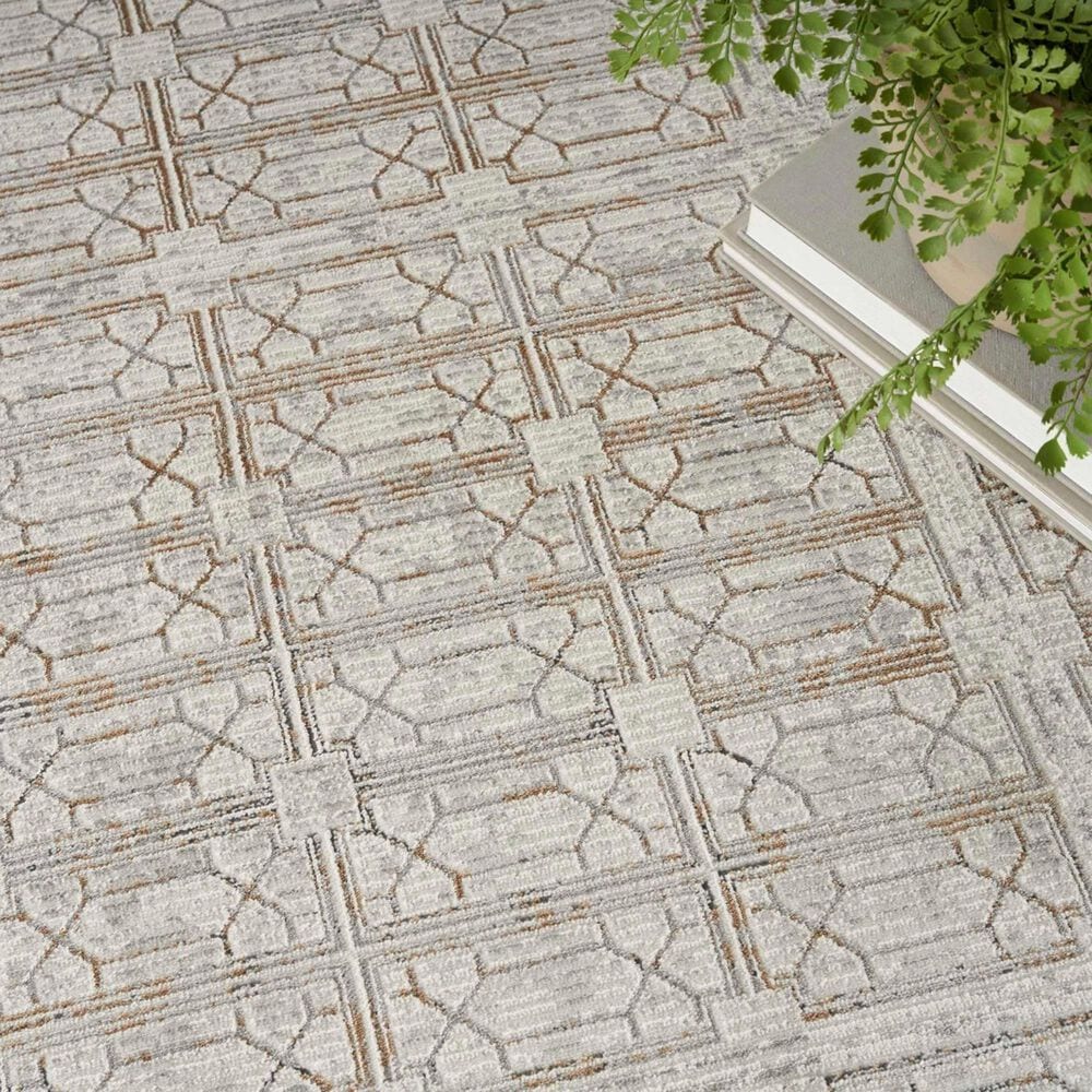 Nourison Desire Ivory and Beige 6&#39; x 9&#39; Area Rug, , large