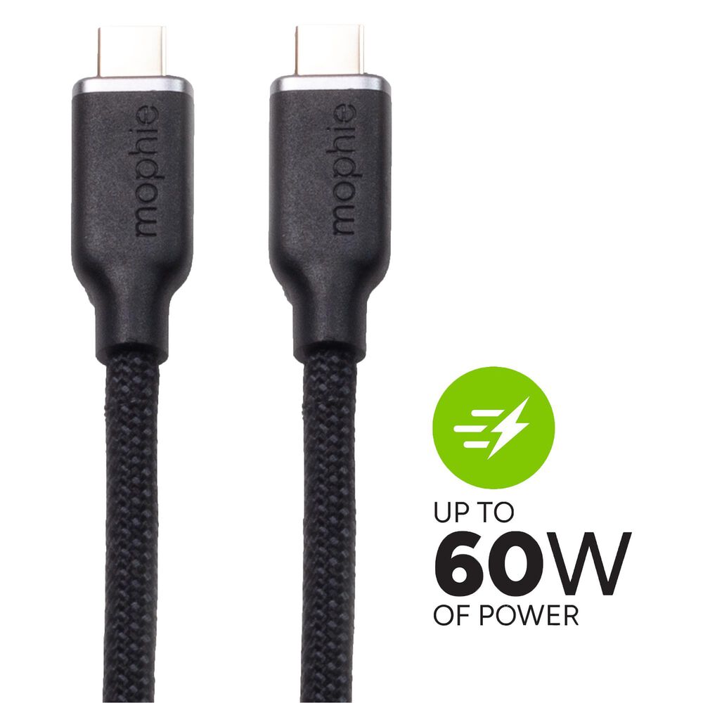 Mophie 6 Ft. USB-C to USB-C Cable in Black, , large