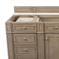 James Martin Vanities Bristol 60" Single Bathroom Vanity in White Washed Walnut with 3 cm White Zeus Quartz Top and Rectangular Sink, , large