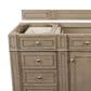 James Martin Vanities Bristol 60" Single Bathroom Vanity in White Washed Walnut with 3 cm White Zeus Quartz Top and Rectangular Sink, , large