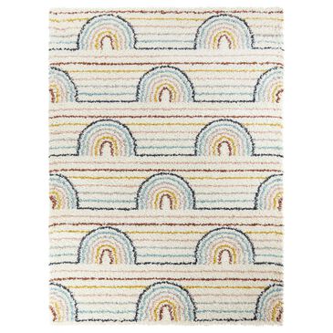 Balta Rugs Hailey 5"3" Round White Kids Area Rug, , large