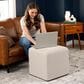 Jaxx Monroe Small Ottoman in Mist Light Grey, , large