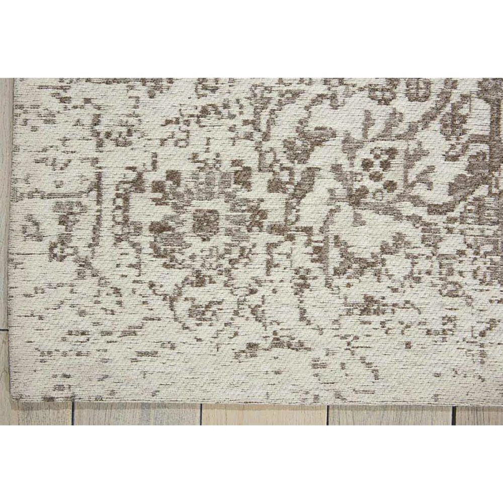Nourison Damask DAS06 5&#39; x 7&#39; Ivory Area Rug, , large